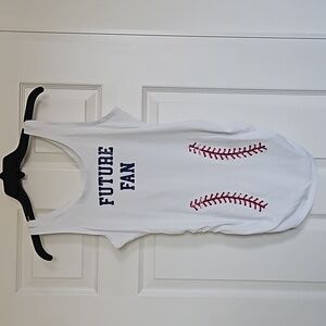 Maternity baseball tank